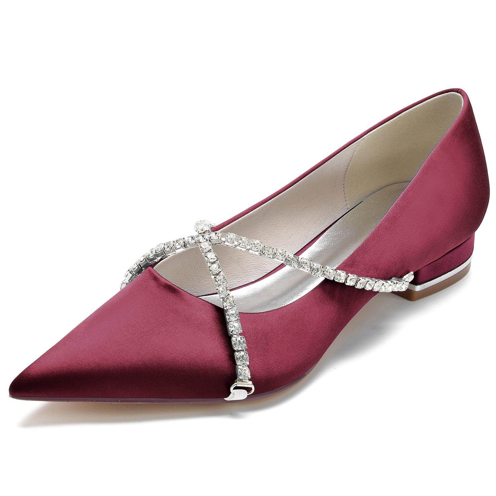 Flat Heel 2.5cm Silk-Like Shoes CK0248 - COCOMELODY